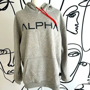 ALPHA unisex hoodie sweatshirt. Brand new, never worn.